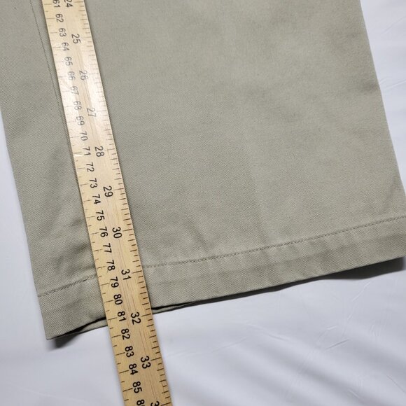Cherokee Pants Ultimate Khaki Mens 36 x 32 Pleated Front Straight Leg Preppy - Picture 11 of 13